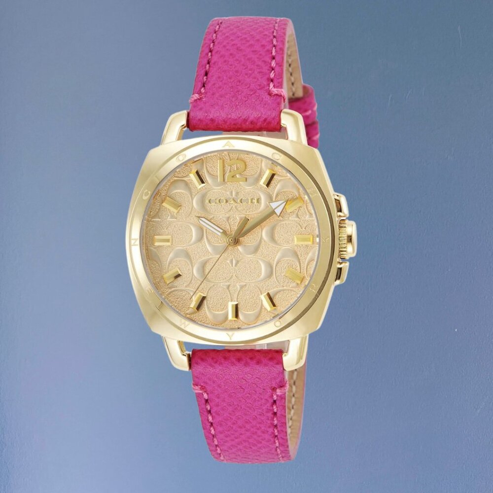 Coach Hot Pink Boyfriend Watch I Comes with box & care guide - Picture 8 of 9